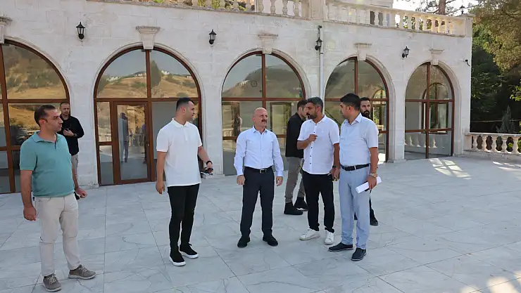 Vali Varol, Beşpınar Vadisi Sultan Sarayı'nda incelemelerde bulundu