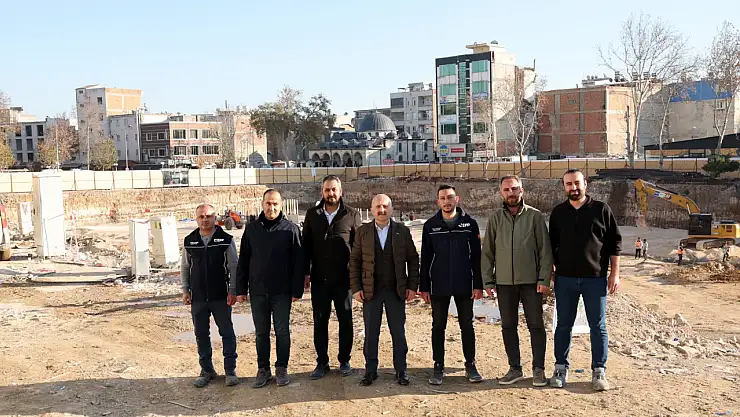 Vali Varol Ticaret Merkezi İnşaatında incelemelerde bulundu