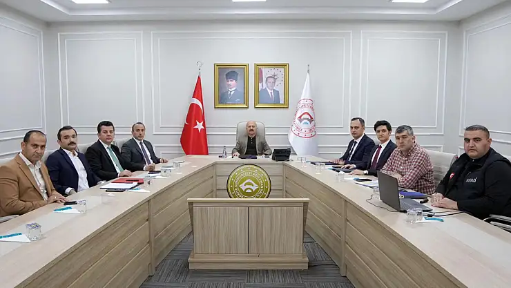 Vali yardımcıları haftalık değerlendirme toplantısı yapıldı