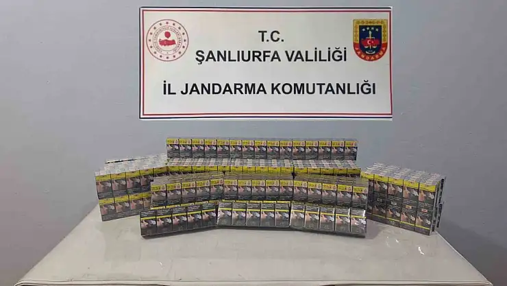 Viranşehir'de bin 30 paket çaka sigara ele geçirildi
