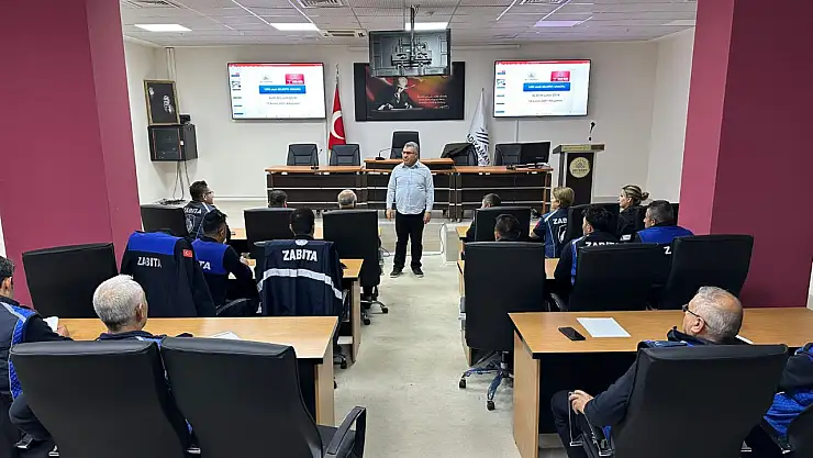 Zabıta personeline hizmet içi eğitim verildi