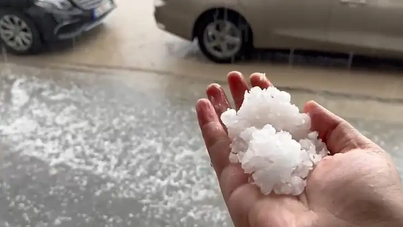 Adıyaman'da dolu yağışı etkili oldu