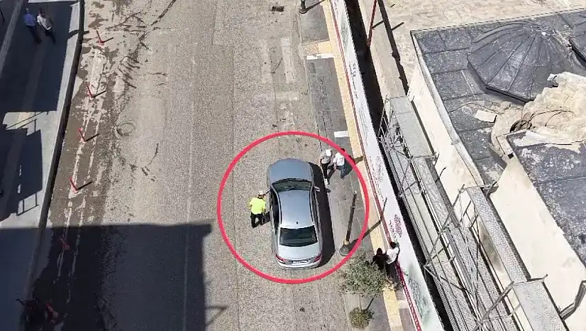 Adıyaman'da drone destekli trafik denetimi