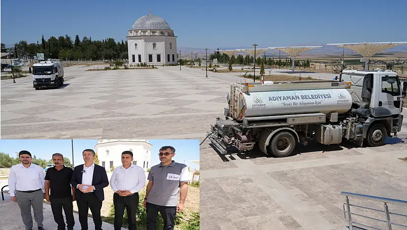 Adıyaman'da Safvan Bin Muattal Türbesi'nde temizlik çalışması
