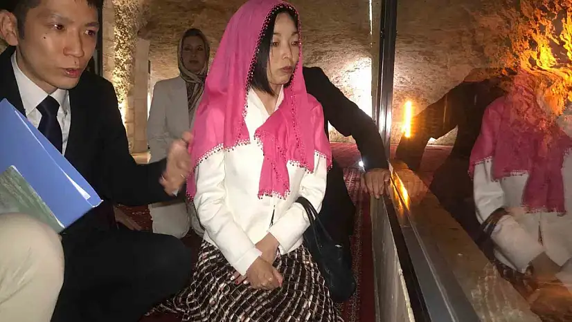 Altes Prensesi Akiko Mikasa, Balıklıgöl'ü ziyaret etti