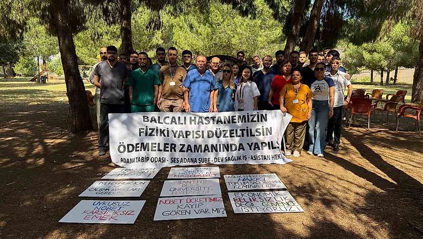 Balcalı Hastanesinde çalışan sağlık çalışanları 3 gün iş bıraktı