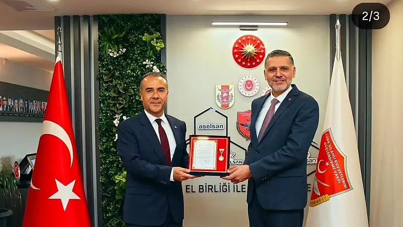 Besni ilçe Milli Eğitim Müdürü Demirel'e TSKGV'dan Altın Madalya