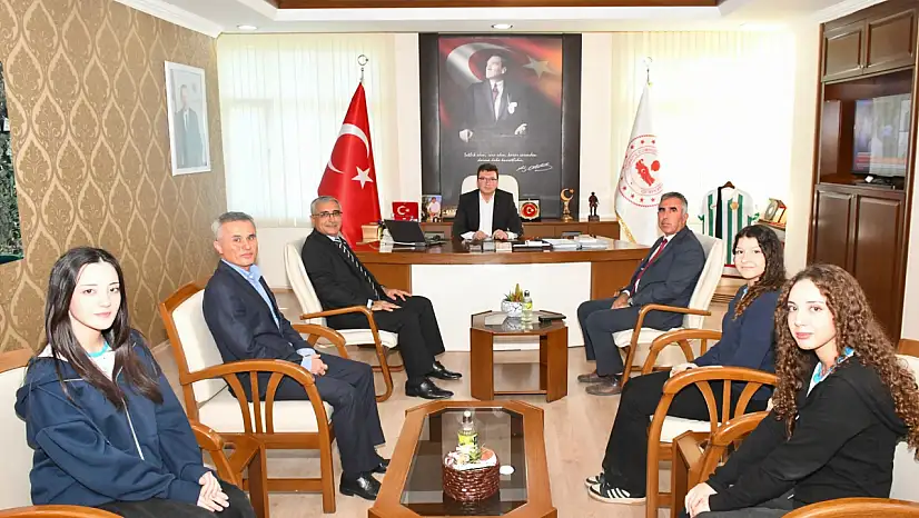 Ekiz'den Kaymakam Şahin'e ziyaret