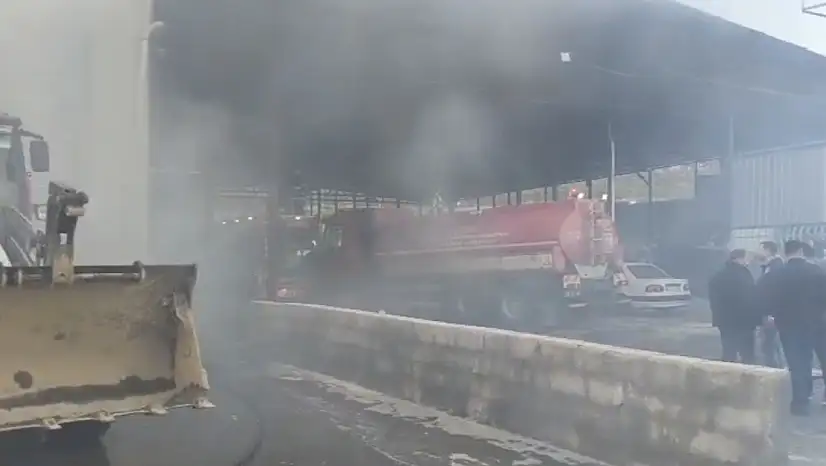 Gaziantep'te biber fabrikasında korkutan yangın