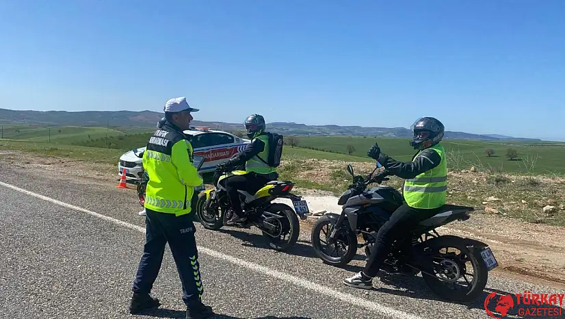 Gölbaşı'nda Motosiklet kullanıcılarına yönelik bilgilendirme çalışması