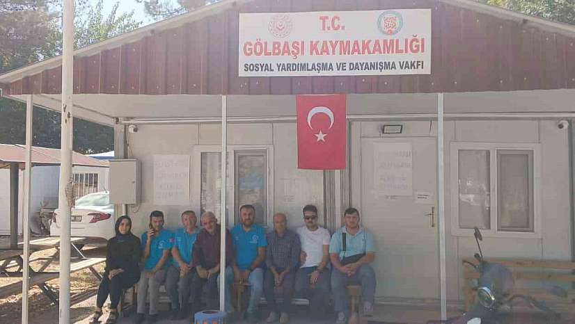 Gölbaşı SYDV çalışanları greve çıktı