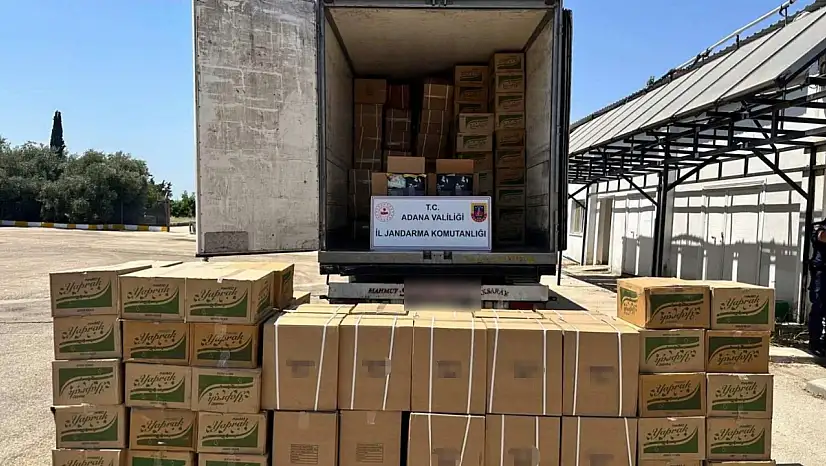 Jandarma 7 bin 500 kilo kaçak tütün ele geçirdi