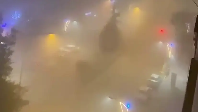 Kahta'da yoğun sis etkili oldu