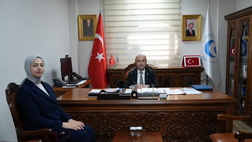 Kaymakam adayı Nihal Özer mezun olduğu üniversiteyi ziyaret etti