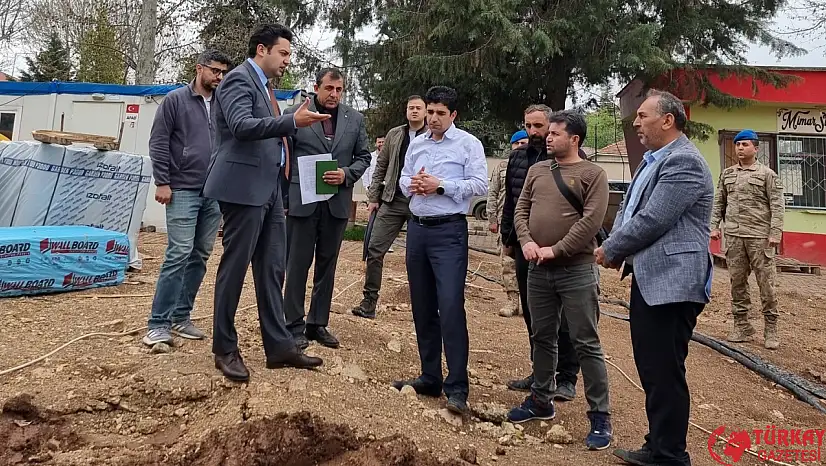 Kaymakam Seyhan Hükümet konağı inşaat çalışmalarını inceledi