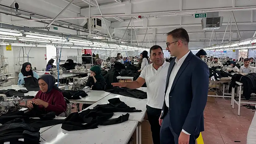 Kaymakam Yıldız: İstihdama ve üretime katkı sağlayan MES Tekstil yönetimine teşekkür ediyorum