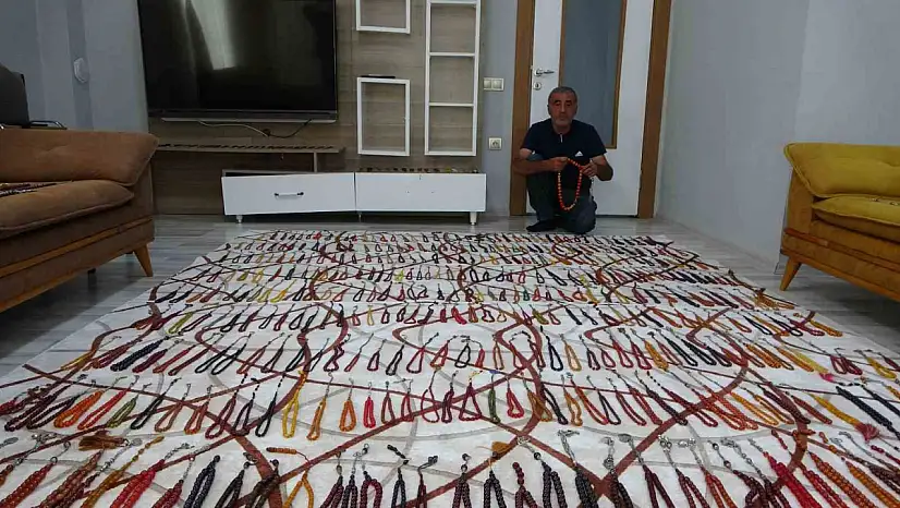 Malatyalı muhtarın milyonluk tespih koleksiyonu görenleri şaşırtıyor