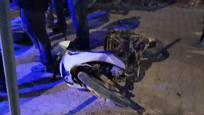 Otomobil ile motosiklet çarpıştı:1 yaralı