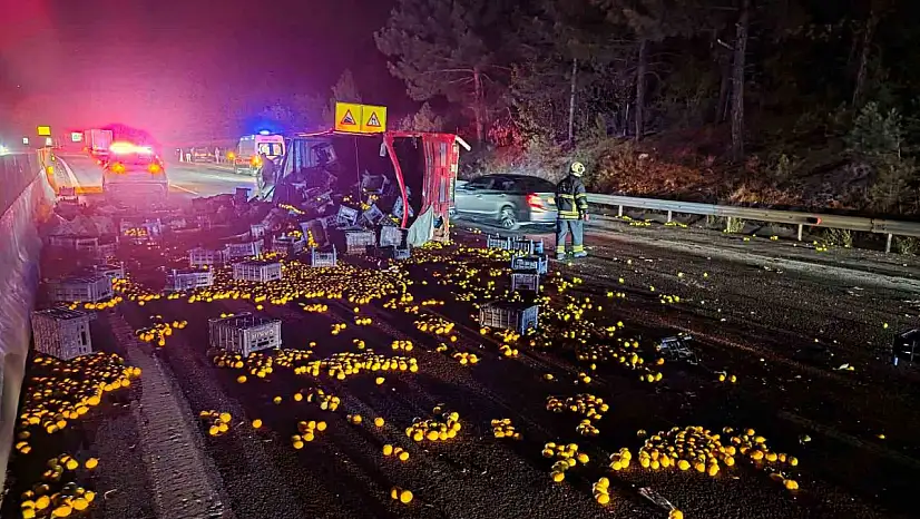 Otoyolda zincirleme kaza: 1 ağır yaralı