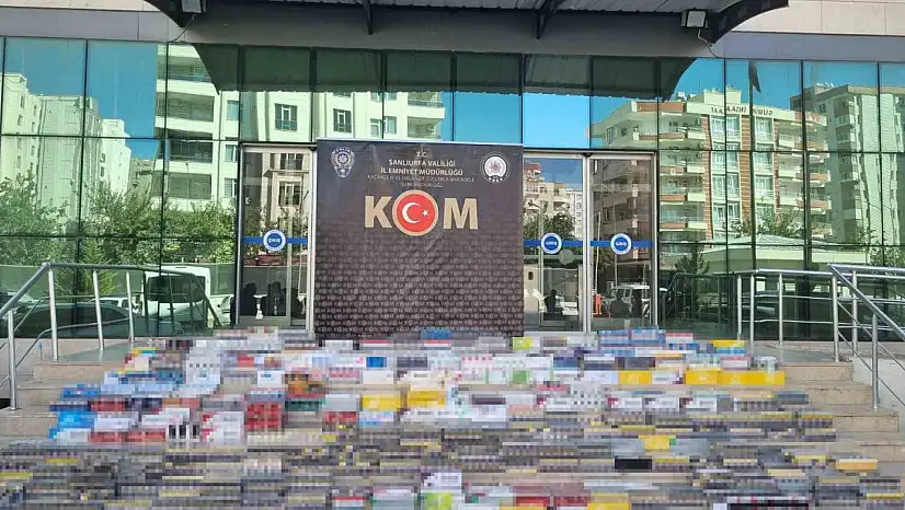 Şanlıurfa'da 55 bin paket kaçak sigara ele geçirildi: 10 gözaltı