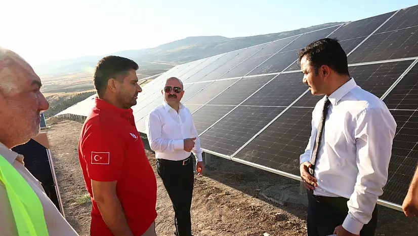 Vali Varol Çaltılı köyünde GES tesisinde incelemelerde bulundu