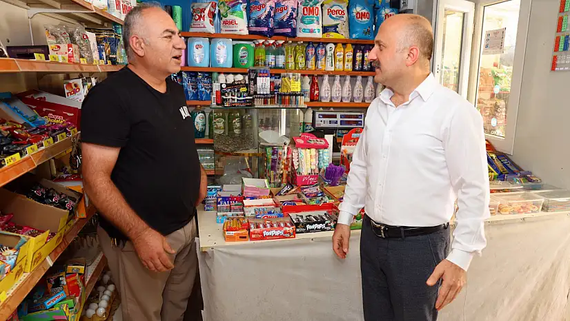 Vali Varol'dan Eski Zey Caddesi esnaflarına ziyaret