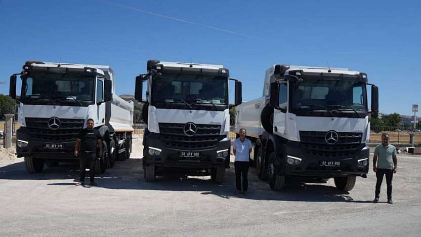 Abdurrahman Tutdere imzaladı: 3 yeni kamyon hizmete alındı
