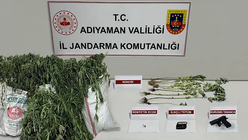 Adıyaman'da 25 kilogram uyuşturucu ele geçirildi