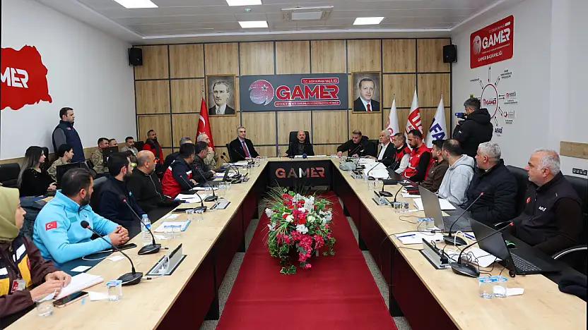 Adıyaman'da Afet Yönetim Merkezinde TAMP toplantısı yapıldı