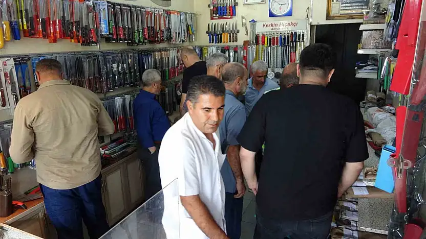 Adıyaman'da bileyicilerde Kurban Bayramı yoğunluğu
