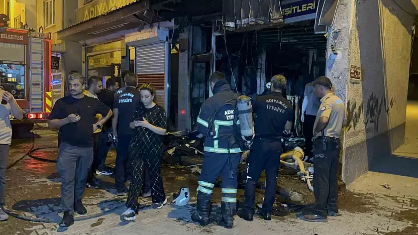 Adıyaman'da giyim mağazasına molotofkokteyli saldırı