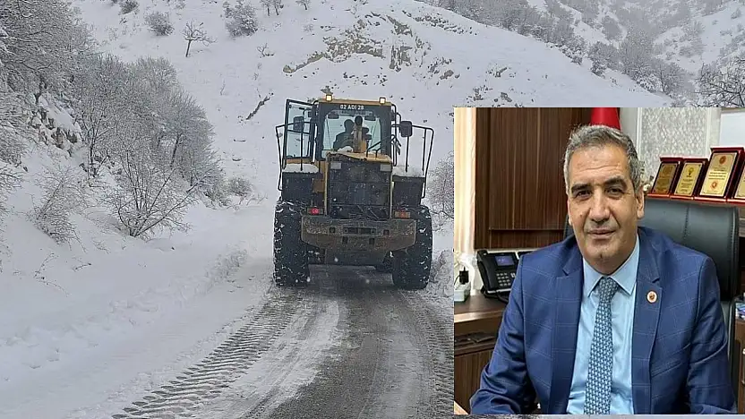 Adıyaman'da il genelinde karla mücadele çalışmaları kesintisiz devam ediyor