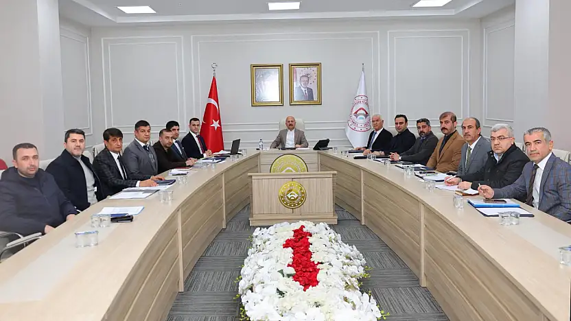 Adıyaman'da İl Özel idaresinin yatırım ve projeleri görüşüldü