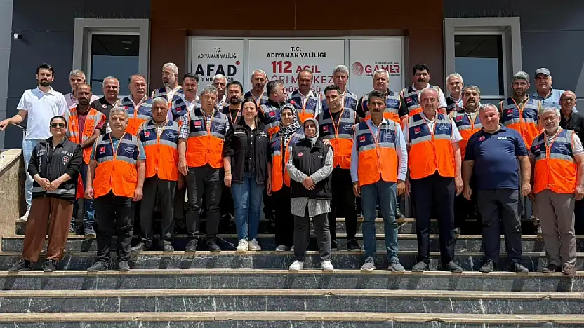 Adıyaman'da Muhtarlar AFAD gönüllüsü oldu