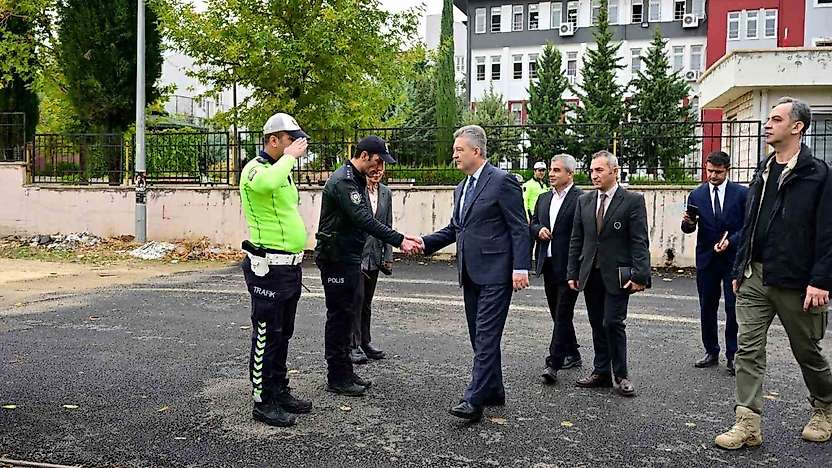 Adıyaman'da okul güvenliği için polis denetimi