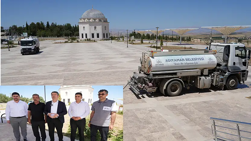 Adıyaman'da Safvan Bin Muattal Türbesi'nde temizlik çalışması
