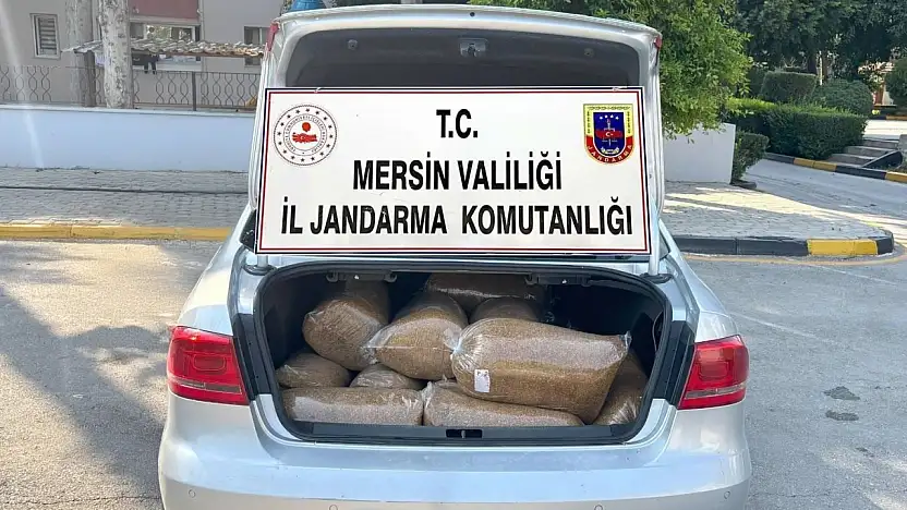Adıyaman'dan Mersin'e tütün sevkiyatı Jandarmaya takıldı