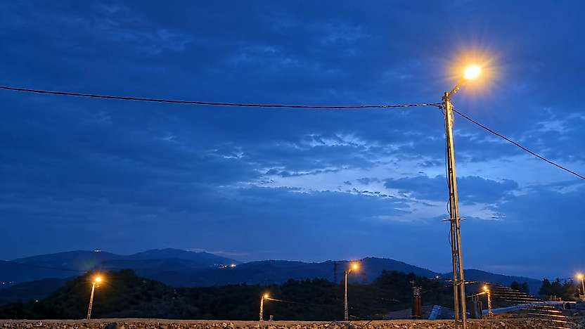 Adıyaman Gölbaşı'nda Şimşekler Geceyi Gündüze Çevirdi