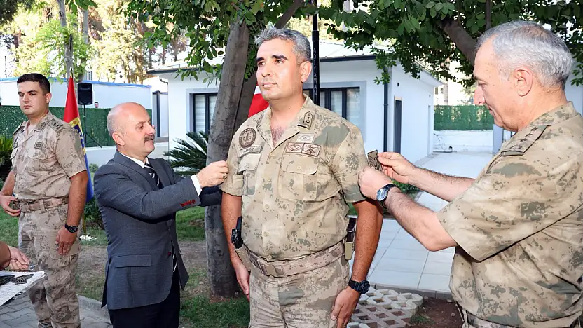 Adıyaman İl Jandarma'da rütbe terfi heyecanı yaşandı