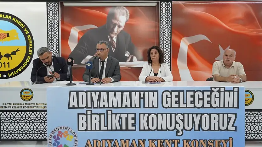 Adıyaman Kent Konseyi'nden çağrı: 'Adıyaman'ın Geleceğini Birlikte Konuşalım'