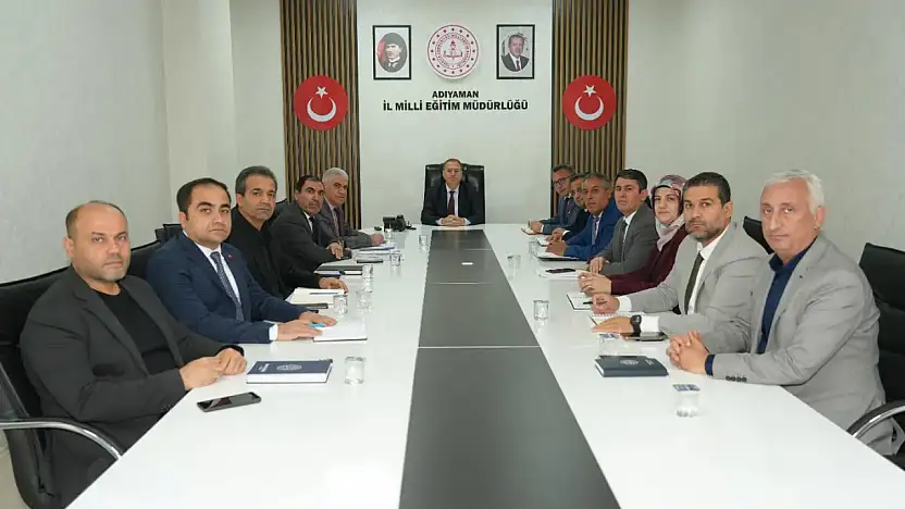 Adıyaman Milli Eğitim Müdürlüğünde değerlendirme toplantısı gerçekleştirildi