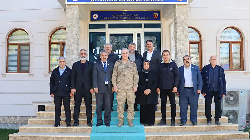 Adıyaman Muhtarlar Federasyonu yönetiminden Albay Semiz'e ziyaret
