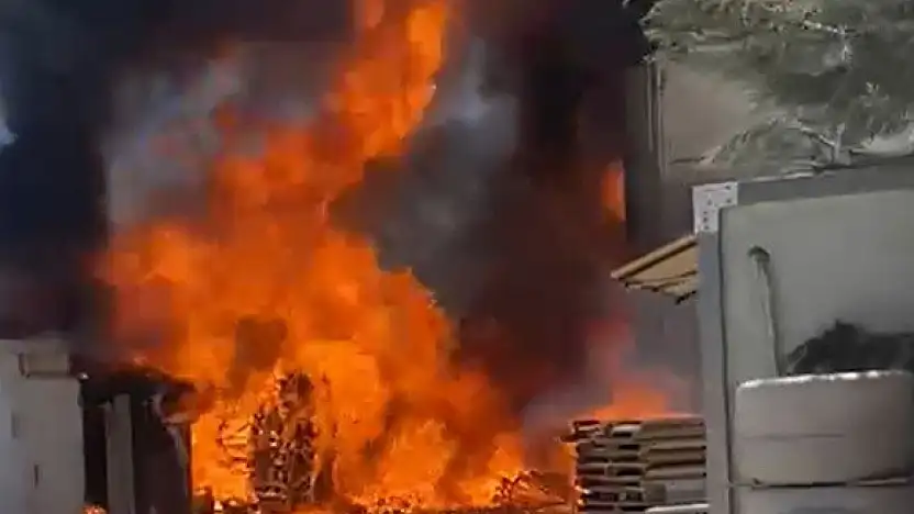 Adıyaman Organize Sanayi Bölgesi'nde fabrika yangını