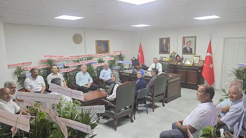 AK Parti heyetinden Kaymakam Algın'a hayırlı olsun ziyareti