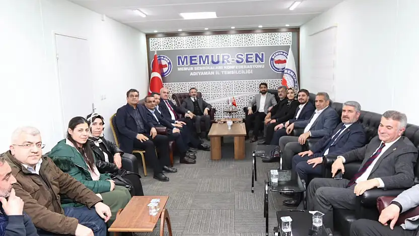 Bakan Yardımcısı Aydın ve beraberindeki heyetten Memur-Sen'e ziyaret
