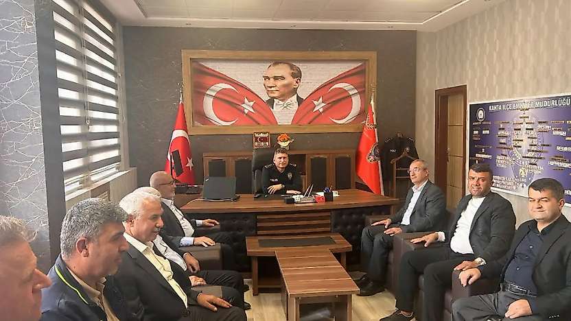 Başkan Çelebi'den Kâhta İlçe Emniyet Müdürlüğüne ziyaret
