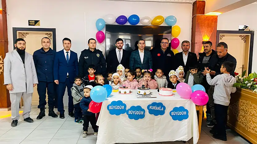 Başkan Fırat minik öğrencilerin Kur'an-ı Kerim'e geçiş sevincine ortak oldu