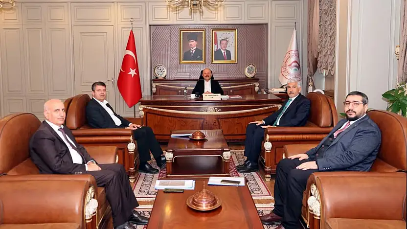 Başkan Tutdere ve Başkan Hallaç Vali Varol'la bir araya geldi