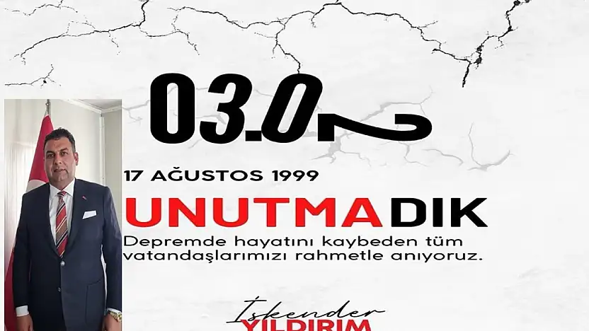 Başkan Yıldırım: 'Depremler unutulduğunda değil, hatırlandığında hayat kurtarır'