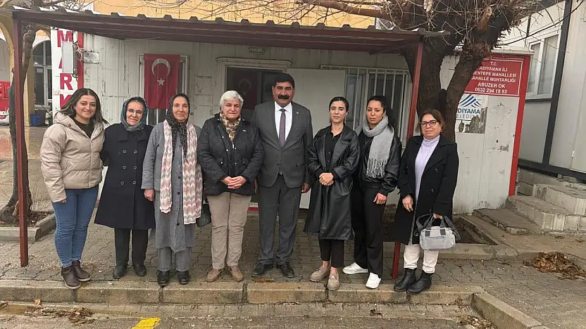 Başkan Yıldırım ve beraberindeki heyetten muhtarlara ziyaret